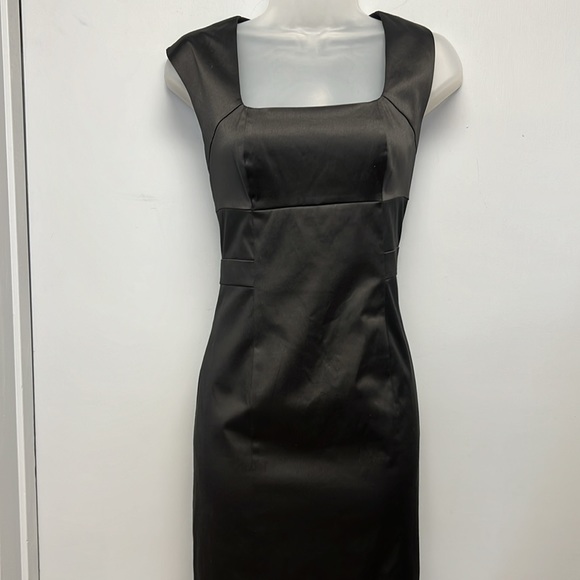 Banana Republic Dresses & Skirts - NWT Banana Republic Black Satin Cocktail Dress Size 6